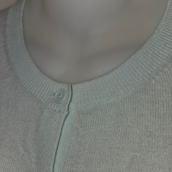 Gap Nwt Cotton Button Up Mint Green Lightweight Cardigan Sweater Size XS - Picture 4 of 7